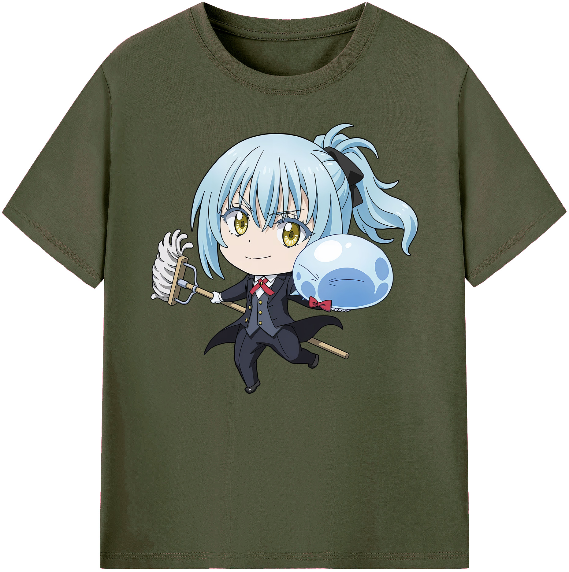 （画像用） 転スラ Regarding Reincarnated to Slime 綿100％ メンズ半袖Tシャツ｜肌触りやわらか＆通気性